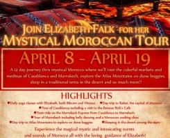 Join Elizabeth Falk for her mystical moroccan tour
